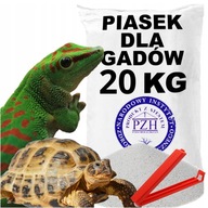 Terarijný piesok pre plazy, gekončíky, korytnačky, bezpečný, certifikovaný, 20 KG