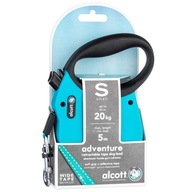 Alcott Adventure Blue reflexné automatické vodítko na psa, modré S