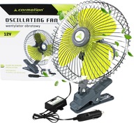 VENTILÁTOR AUTO OTOČNÝ VENTILÁTOR KLIP 12V