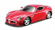 Alfa Romeo 8C Competiziona 2007 1:32 červený model Bburago 18-43004