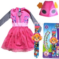 OUTFIT ŠATY PAW PATROL SKYE + HODINKY 110/116