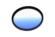 Polovičný filter 72 mm modrý