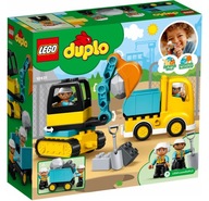 LEGO DUPLO 10931 Nákladné a pásové rýpadlo