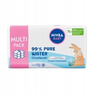 NIVEA BABY PURE WATER Vlhčené obrúsky pre deti 3 x 57 ks.