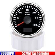 3000/4000/6000/7000/8000 RPM 52 mm otáčkomer červený