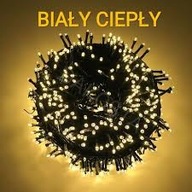 LAMPY TEPLE BIELA ​​1000LED PROGRAMOVANIE 8 FUNKCIÍ 63m