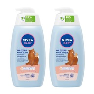 NIVEA BABY Hydratačné mlieko jemná starostlivosť 500 ml x 2