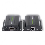 HDMI extender cez krútený pár Cat.5e/6/6a/7 do 60m, s IR prijímačom, čierny