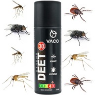 VEĽKÝ SPREJ NA KLIEŠTE KOMÁRE 170ml STRONG DEET 30% CITRODIOL VACO