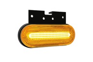 Žltá LED obrysová lampa s objímkou ​​12V-36V 070ZK