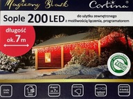 SOPLE Lampy 200 led zásuvkový programátor WW 7 m