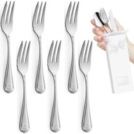 AMEFA 6 x CUTLERY 5280 DUKE SET HRUBÉ VIDLICE NA TORTY RETRO ŠTÝLU