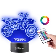 Stolná lampa 3D Led socha Automobilový motocykel KTM Plexido