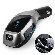 X5 Bluetooth FM vysielač, 2xUSB LCD MP3 nabíjačka