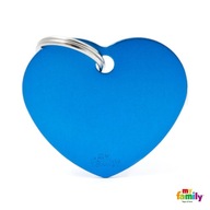 Karta s adresou MyFamily Basic HEART Blue Big