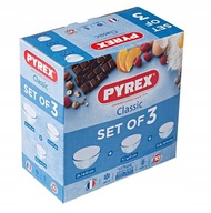 Sada 3 x žiaruvzdorných šalátových misiek Pyrex