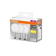 3X OSRAM LED ŽIAROVKA 4W E27 P45 470LM 2700K TEPLÁ