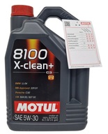 MOTUL 8100 X-CLEAN+ MOTOROVÝ OLEJ 5W30 5L + ZDARMA