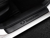 SsangYong Black Line - Ochranné nálepky na prahy dverí