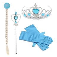 Outfit ELSA DOPLNKY FROZEN BRIDGE Žezlo TIARA 4e