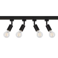 SET 4x LED REFLEKTOR LAMPY GU10 2M TRAŤOVÝ KÁBEL