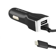 Nabíjačka do auta Qoltec 12-24V + USB C kábel