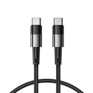 KRÁTKY ODOLNÝ USB-C TYP-C KÁBEL 5A 50CM - 100W NAPÁJANIE - Opletenie