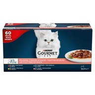 Purina Gourmet Perle Mix príchutí v omáčke 60x 85g