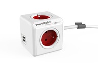 PowerCube Extended USB predlžovací pásik 1,5 m ČERVENÝ