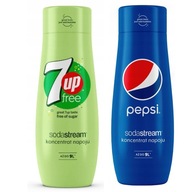 Bezplatná sada sirupov SodaStream 7up 440 ml + Pepsi 440 ml