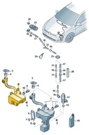 NÁDRŽKA KVAPALINY OSTREKOVAČA VW Golf 7 Sportsvan