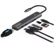 HUB ADAPTÉR USB-C PLITTER 7V1 HDMI 4K USB 3 SD Macbook M1 M2 M3 PRO AIR