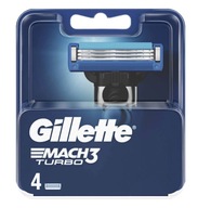 Náboje do žiletiek Gillette Mach 3 Turbo 4 ks.