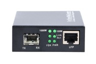 MÉDIÁLNY KONVERTOR SFP RJ45 10/100/1000