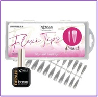 Nails Company Flexi Tips + Clear Base 6ml sada