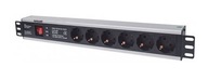 POWER STRIP RACK 19 1,5U 6 Schuko zásuviek