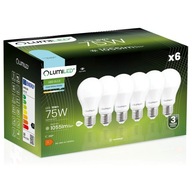 6x E27 LED žiarovka 10W = 75W 1055lm 6500K STUDENÁ BIELA ​​PREMIUM EMC2 LUMILED