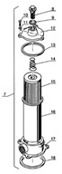 Originálny hydraulický filter Manitou 221174