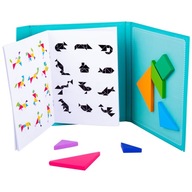 TANGRAM DREVENÉ PUZZLE MAGNETICKÉ BLOKY