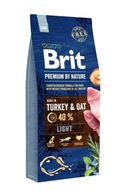 Brit Premium By Nature Light 15 kg pre psov s nadváhou