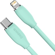 LONG Cable 2m Baseus Jelly Gel USB-C iPhone Lightning flexibilný silikón