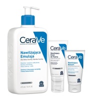 CeraVe Set hydratačný krém na tvár 52 ml, emulzia 473 ml, suchá pleť