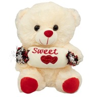Sladký medvedík 22cm, darček na Valentína