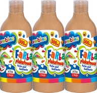 Bambino farba na plagát telovej farby v 500 ml školskej fľaši x 3 kusy