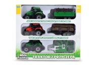 Mini farma Traktor + príves, 6-dielna sada. 143731