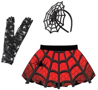 Súprava kostýmov SPIDER Pavučina Spider Tutu Halloweensky karnevalový ples