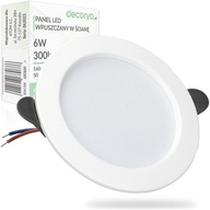 LED ZÁVESNÉ STROPNÉ SVÍTIDLO DO KÚPEĽNE, OBÝVAČKY, KUCHYNE NA CHODBU, 6W, 9,5cm