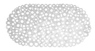 Protišmyková podložka 69x38 cm, biele prísavky