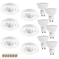 SET 6X LED GU10 5W ZAPUSTENÉ HALOGÉNOVÉ SVIETIDLO