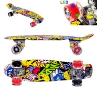 GRAFFITI PENNYBOARD LED DOSKY SKATEBOARD